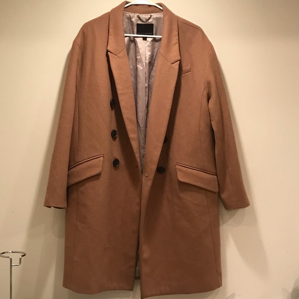 Banana republic oversized brown coat